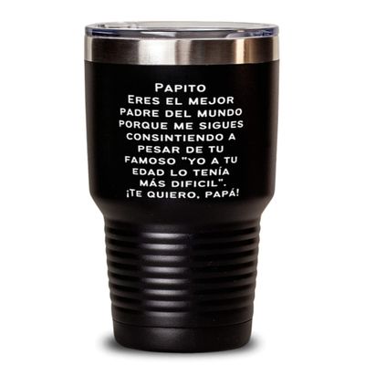 Papito.Eres el mejor padre del mundo porque me sigues consintiendo a pesar de tu famoso