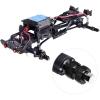 AllinRC Extended Wheel Hubs 7mm Hex Extension & Cross Wrench Upgrades for Axial SCX24 1/24 RC Crawler Car (Black) view 3