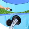 Foldable Dog Pet Pool Portable Pet Swimming Pool Collapsible Kiddie Pool for Dogs Cats and Kids Pet Puppy Bathing Tub,Slip-Resistant Pet Pool PVC Wading Pool for Outdoor & Indoor,Blue,31'' x 8" view 3