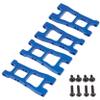 4Pack Treehobby Aluminum Alloy Front & Rear Lower Suspension Arms Swing Arm Compatible with 1/10 Redcat Blackout SC/Blackout SC Pro/Blackout XBE/Blackout XBE Pro/Blackout XTE/Blackout XTE Pro(Blue) view 1