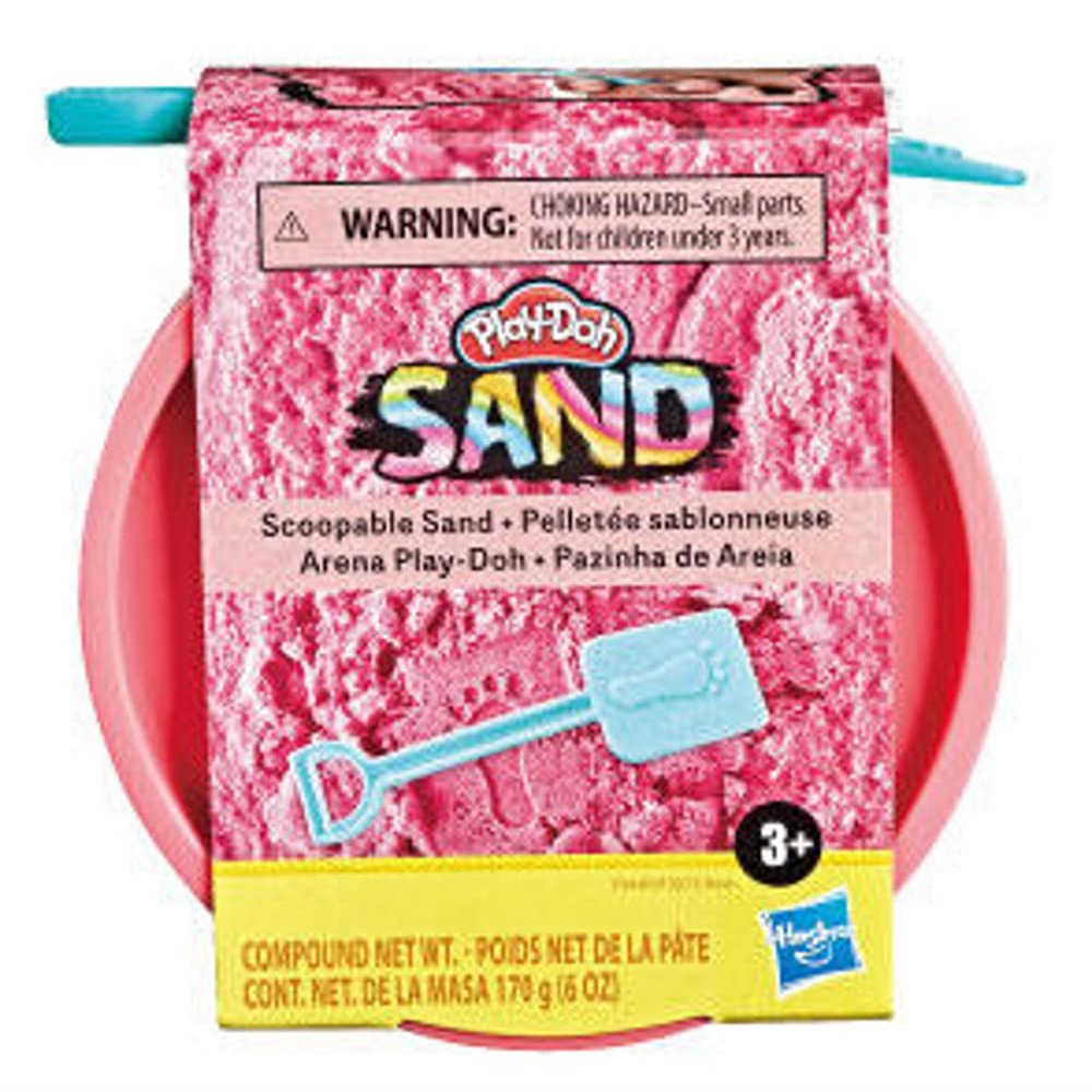 Play-Doh Scoopable Sand - 6oz Can Plus Mini Shovel (Pink)
