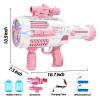 VERSDITAS Automatic Gatling Bubble Gun,Big Size 7.5"x16.7",That Produces Thousands of Bubbles per Minute, Suitable for Children and Adults and Perfect for Summer Indoor and Outdoor Parties view 3