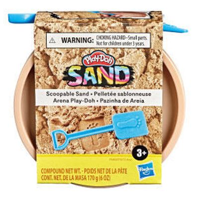 Play-Doh Scoopable Sand - 6oz Can Plus Mini Shovel (Tan)