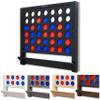 GoSports Wall Mounted Giant 4 in a Row - Jumbo Four in a Row with Coins - Black view 1
