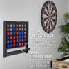 GoSports Wall Mounted Giant 4 in a Row - Jumbo Four in a Row with Coins - Black view 4