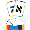 The Dreidel Company Alef Bet Flash Cards Aleph Beis Jewish Alphabet Flashcards (10-Pack) view 3