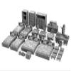 3DEGOS Tavern Bedroom Furniture Set DND Terrain 28mm for Dungeons and Dragons, D&D, Pathfinder, Warhammer 40k, RPG, Miniatures, Age of Sigmar, Tabletop, D and D, Dungeons and Dragons Gifts view 1