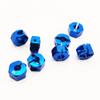 8 X Drive Wheel Hub Adapter 12mm Hex 7mm Thickness with Pins and Screws for RC 1/10 Slash 4x4 Hoss Stampede Rustler 4WD Upgrade Parts, Replacement for 1654 (Dark Blue) view 3