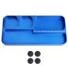 AllinRC Aluminum Screw Tray with Scale for 1/8 1/10 1/12 1/18 1/24 RC Truck Crawler Buggy Repair Tools Hardware Pallet view 1