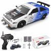 Desdoni RC Drift Car Remote Control Car 2.4ghz 1/16 Scale 4WD High Speed RC Cars Vehicle with LED Lights Two Batteries and Drifting Tire Racing Sport Toy for Adults Boys Girls Kids Gift view 1