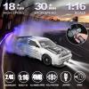 Desdoni RC Drift Car Remote Control Car 2.4ghz 1/16 Scale 4WD High Speed RC Cars Vehicle with LED Lights Two Batteries and Drifting Tire Racing Sport Toy for Adults Boys Girls Kids Gift view 2