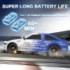 Desdoni RC Drift Car Remote Control Car 2.4ghz 1/16 Scale 4WD High Speed RC Cars Vehicle with LED Lights Two Batteries and Drifting Tire Racing Sport Toy for Adults Boys Girls Kids Gift view 4