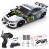 Remote Control Car RC Drift Car 1:16 Scale 4WD 18KM/H High Speed Model Vehicle 2.4GHz with LED Lights Spray Rubber Tire Racing Sport Toy for Adults Boys Girls Kids Gift 2Pcs Rechargeable Batteries view 1