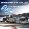 Remote Control Car RC Drift Car 1:16 Scale 4WD 18KM/H High Speed Model Vehicle 2.4GHz with LED Lights Spray Rubber Tire Racing Sport Toy for Adults Boys Girls Kids Gift 2Pcs Rechargeable Batteries view 4