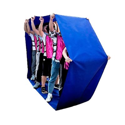Playing Run Mat Kids Adult Multiplayer Toys, Kindergarten Nursery Game Props, Outdoor Activities Teamwork Games Carnival Party Day Games (Color : Blue, Size : Kids/11m)