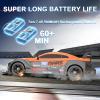 Desdoni Remote Control Car RC Drift Car 1/16 Scale 4WD with LED Lights 2.4ghz 18km/H Rechargeable High Speed Drift Racing Sport Toy for Adults Boys Girls Kids Gift 2pcs Batteries and Extra Tires view 4