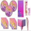 Unique Tangled Rapunzel Party Pack for 16 includes Lunch Plates, Napkins, Table Cover, Birthday Sash view 1