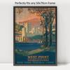 1000 Piece Jigsaw Puzzle | 1920 | West Point, United States Military Academy, in The Highlands of The Hudson. New York Central Lines | Frank Hazell - West Point Military Puzzles for Adults view 3