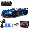 1/16 Fast RC Cars for Adults, RC Drift Car, 38KM/H High-Speed 4WD, Full Proportional Control, 6 LED Light Modes, 2 Rechargeable Batteries, RTR Drifting for Adults, Gift for Boys Kids and Girls view 1