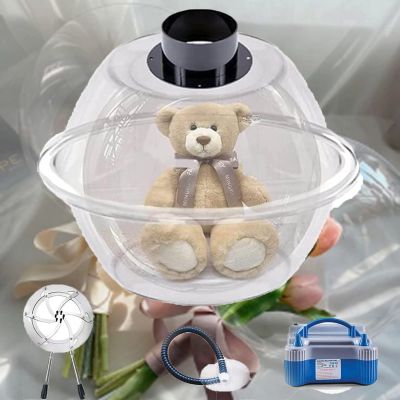 Balloon Stuffing Machine with Balloon Pump Set, Balloon Expander for Stuffing Filling Plush Toys Balloon Bouquets