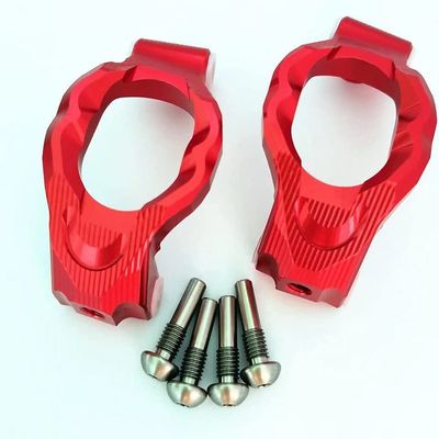 Aluminium Alloy Caster Blocks C Hubs 8932 for Traxxas 1/10 MAXX Newest Wide Maxx - RED