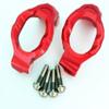 Aluminium Alloy Caster Blocks C Hubs 8932 for Traxxas 1/10 MAXX Newest Wide Maxx - RED view 2
