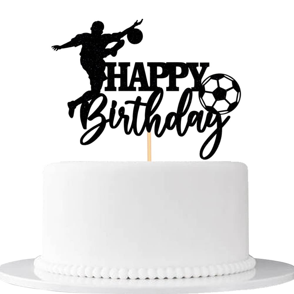 db11 Soccer Happy Birthday Cake Topper-Happy Birthday Cake Decoration-for Boy birthday Soccer Cake Party Decorations Soccer Party Supplies-Soccer Themed Birthday Party Cake Decoration
