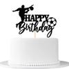 db11 Soccer Happy Birthday Cake Topper-Happy Birthday Cake Decoration-for Boy birthday Soccer Cake Party Decorations Soccer Party Supplies-Soccer Themed Birthday Party Cake Decoration view 1