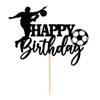 db11 Soccer Happy Birthday Cake Topper-Happy Birthday Cake Decoration-for Boy birthday Soccer Cake Party Decorations Soccer Party Supplies-Soccer Themed Birthday Party Cake Decoration view 2
