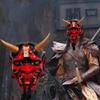 Rvtkak Halloween Samurai Mask, Oni Samurai Hannya Mask, Japanese Cosplay Resin Ghostface Mask Halloween Costume Cosplay Props view 2