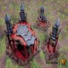 EnderToys Dark Elves Corruption Island & Pillars by Makers Anvil - Compatible with Dungeons and Dragons (DND), 28mm Miniature Wargaming, Tabletop RPGs, Wargame Scenery view 2