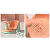 Baby Bathtub Seat, Non Suction Cup for Girls Kids Over 6 Months, Green Orange view 2