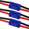 3Pairs EC5 Connectors Male & Female 5.0mm Banana Connector Plug 12 AWG 10cm Soft Silicone Wire Cable for RC Airplane Quadcopter FPV Drone Lipo Battery ESC view 3