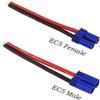 3Pairs EC5 Connectors Male & Female 5.0mm Banana Connector Plug 12 AWG 10cm Soft Silicone Wire Cable for RC Airplane Quadcopter FPV Drone Lipo Battery ESC view 4