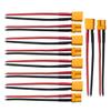 5Pairs XT30 Plug Male Female Connector with 100mm 16AWG Silicone Wire for RC LiPo Battery FPV Drone view 1