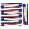 5Pairs EC3 Plug Connector Female and Male Deans with 14AWG 10cm Silicon Wire for RC Lipo Battery Cable Drone view 1