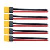 5Pairs XT60H (XT60 Upgrade Plug Male Female Extension Connector Adapter with Sheath Housing with 12AWG 10cm Silicone Wire for RC Lipo Battery FPV Racing Drone view 3