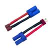 2Pairs T Plug to EC5 Male Female Connector Adapter RC Lipo Battery/Charger Adapter Converter 12AWG 5CM Gauge Wire for RC Cars Trucks Drones view 4