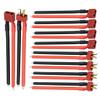 Nuofany 5Pairs T Plug Connector Female & Male with 12AWG 10cm Gauge Silicone for RC Lipo Battery Cable Drone Car view 1