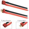 Nuofany 5Pairs T Plug Connector Female & Male with 12AWG 10cm Gauge Silicone for RC Lipo Battery Cable Drone Car view 3