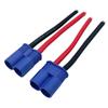 2Pairs EC8 Connector Male & Female Extension Cable with 10AWG 10cm Gauge Silicone Wire for RC Lipo Batteries Cars FPV Drones view 3
