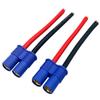 2Pairs EC8 Connector Male & Female Extension Cable with 10AWG 10cm Gauge Silicone Wire for RC Lipo Batteries Cars FPV Drones view 4