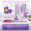 SmartChef Play Kitchen Sink Toys, Electric Dishwasher Playing Toy with Running Water, Play Food & Tableware Accessories, Kitchen Set Toys, Role Play Sink Set for Toddlers Kids Boys Girls view 2
