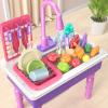 SmartChef Play Kitchen Sink Toys, Electric Dishwasher Playing Toy with Running Water, Play Food & Tableware Accessories, Kitchen Set Toys, Role Play Sink Set for Toddlers Kids Boys Girls view 4