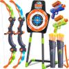 GMAOPHY 2 Pack Bow and Arrow Toy for 5 6 7 8 9 10 11 12 Year Old Boys, Birthday for Kids, Indoor Outdoor Sport Games Toys for Ages 4-8 8-12, LED Light Up Archery Set with 20 Suction Cup Arrows view 1