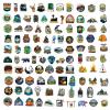 200 PCS Outdoor Hiking Adventure Camping Stickers for Water Bottle, Laptop Decals, Skateboard - Vinyl Waterproof Outdoor Adventure Stickers for Teen Boys Girls view 2