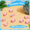 Lewtemi 12 Pieces Mini Resin Axolotl Charm Axolotl Tiny Animal Figurine Gifts Miniature Garden Landscape Aquarium Dollhouse Ornament Potted Plants Decoration DIY Crafts (Pink) view 2