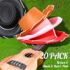 20 Pcs Children's Cowboy Hats Kids Party Cowboy Cowgirl Felt Hats for Western Halloween Birthday Costume(Brown, Black, Red, Pink) view 2