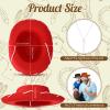 20 Pcs Children's Cowboy Hats Kids Party Cowboy Cowgirl Felt Hats for Western Halloween Birthday Costume(Brown, Black, Red, Pink) view 3