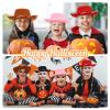 20 Pcs Children's Cowboy Hats Kids Party Cowboy Cowgirl Felt Hats for Western Halloween Birthday Costume(Brown, Black, Red, Pink) view 4